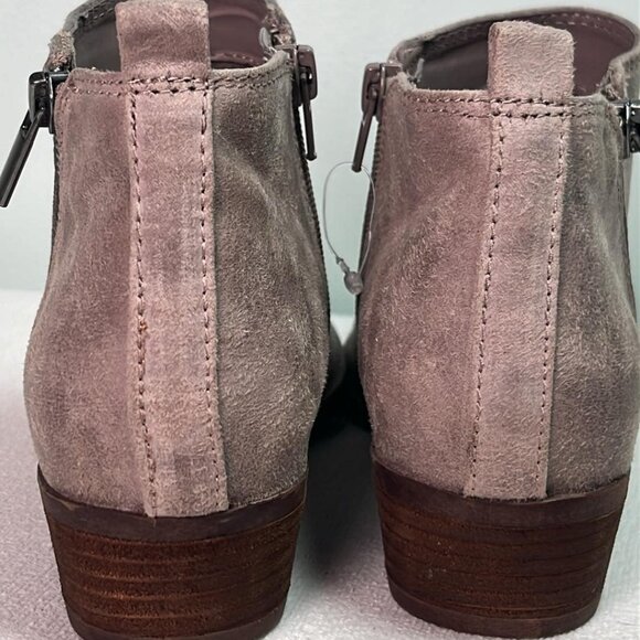 Carlos Santana Ankle Booties 7.5M Gray Faux Leather Boho Festival Hipster Rodeo - Picture 7 of 11